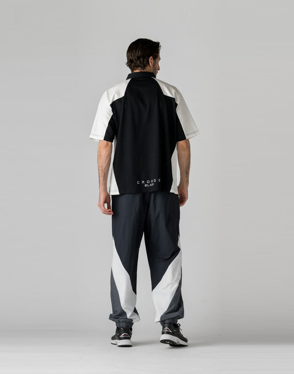 CRONOS BLACK 拼色polo衫【黑色】