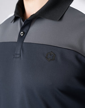 CRONOS BLACK 拼色 Polo 衫 [黑色]
