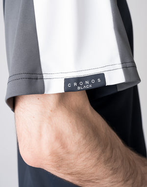 CRONOS BLACK 拼色 Polo 衫 [黑色]