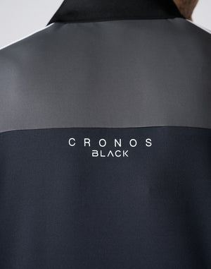 CRONOS BLACK 拼色 Polo 衫 [黑色]