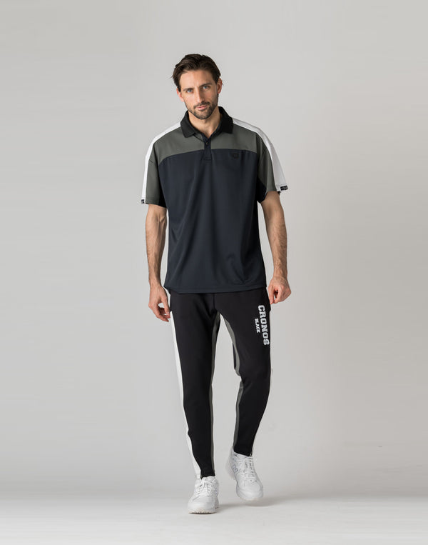 CRONOS BLACK 拼色 Polo 衫 [黑色]
