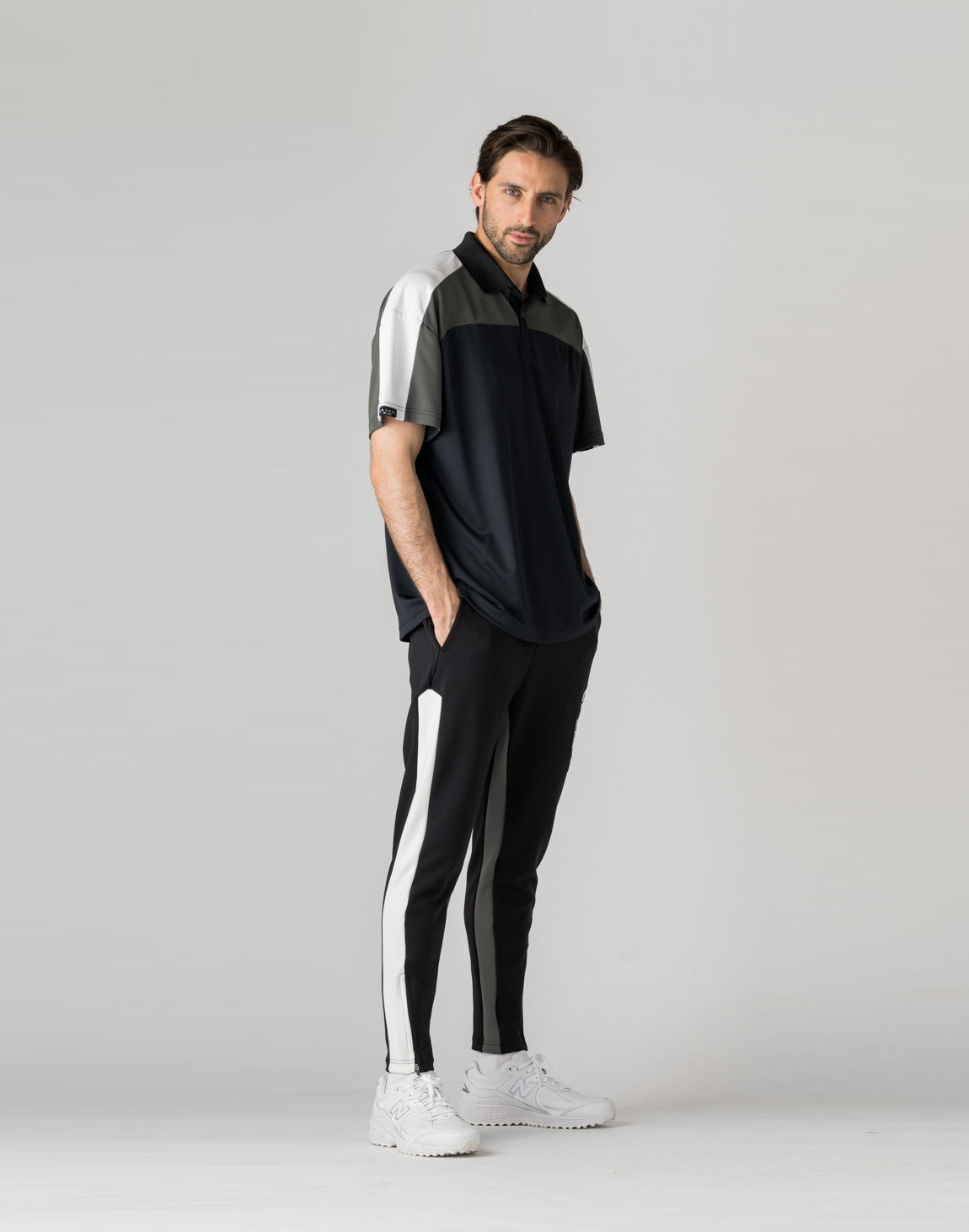 CRONOS BLACK STRIPED POLO SHIRT【BLACK×YELLOW】 – クロノス
