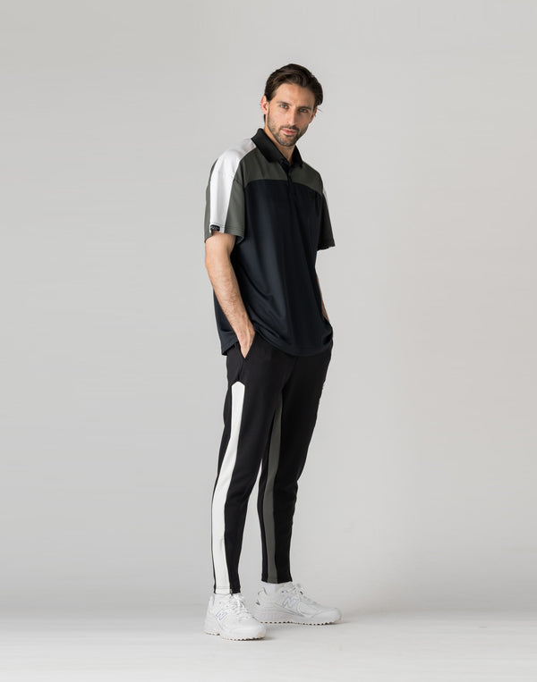 CRONOS BLACK 拼色 Polo 衫 [黑色]