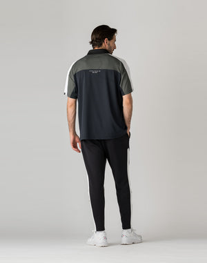 CRONOS BLACK 拼色 Polo 衫 [黑色]