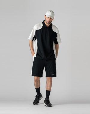 CRONOS BLACK 拼色polo衫【黑色】