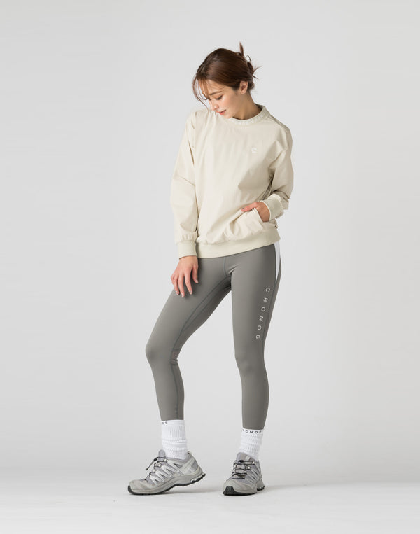 CRONOS WOMEN  NYLON PULLOVER【BEIGE】