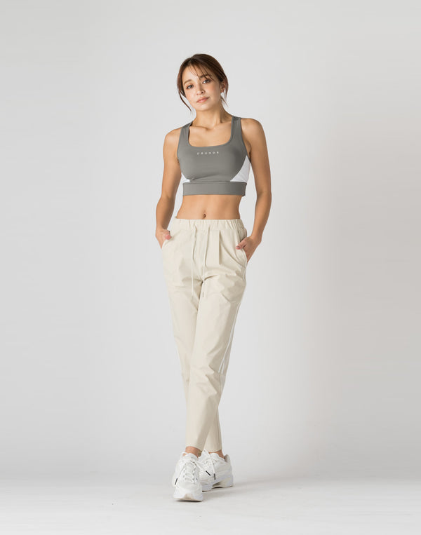 CRONOS WOMEN 2WAY STRETCH LONG PANTS【BEIGE】