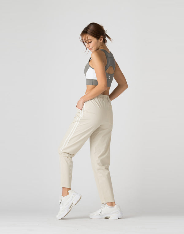 CRONOS WOMEN 2WAY STRETCH LONG PANTS【BEIGE】