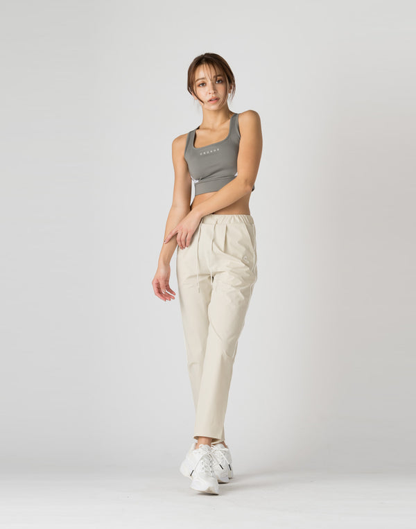 CRONOS WOMEN 2WAY STRETCH LONG PANTS【BEIGE】