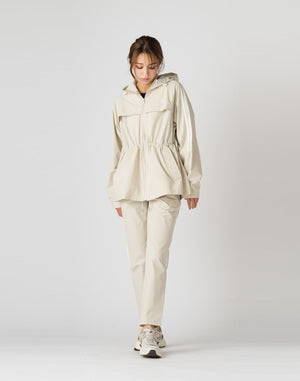 CRONOS WOMEN 2WAY STRETCH LONG PANTS【BEIGE】