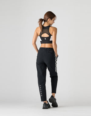 CRONOS WOMEN 2WAY STRETCH LONG PANTS【BLACK】
