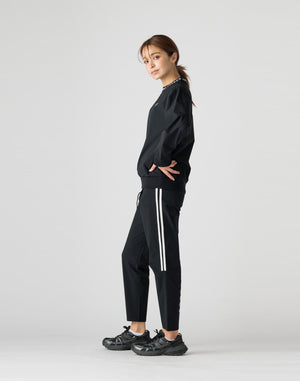 CRONOS WOMEN 2WAY STRETCH LONG PANTS【BLACK】