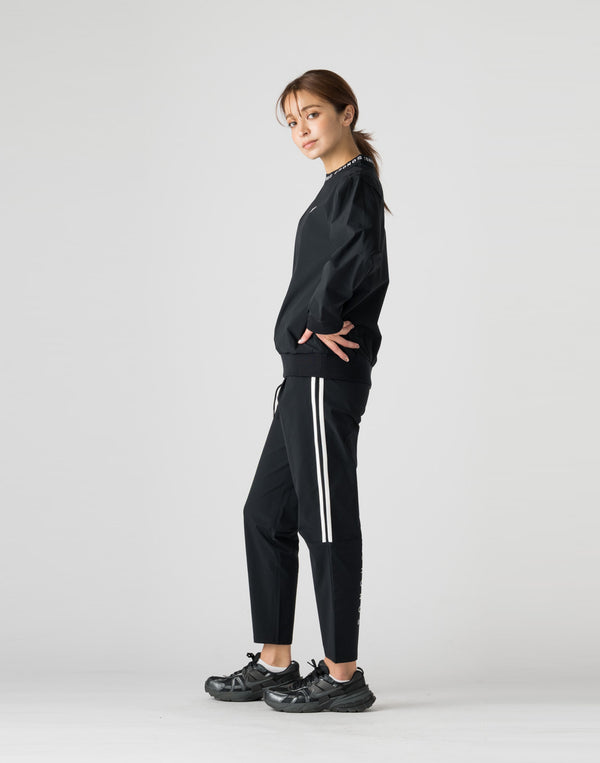 CRONOS WOMEN 2WAY STRETCH LONG PANTS【BLACK】