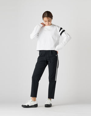 CRONOS WOMEN 2WAY STRETCH LONG PANTS【BLACK】