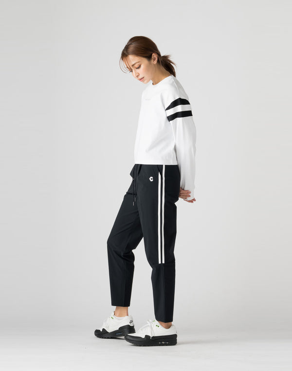 CRONOS WOMEN 2WAY STRETCH LONG PANTS【BLACK】
