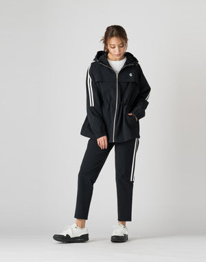 CRONOS WOMEN 2WAY STRETCH LONG PANTS【BLACK】