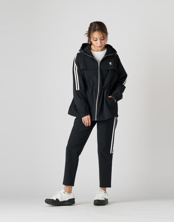 CRONOS WOMEN 2WAY STRETCH LONG PANTS【BLACK】