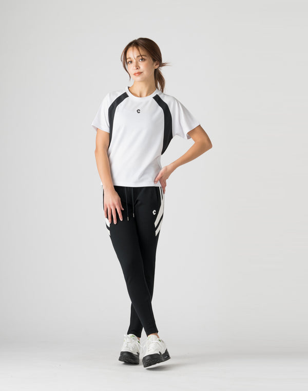 CRONOS WOMEN MESH T-SHIRTS【WHITE】