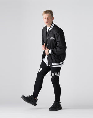 CRONOS Arch Black Letter Stadium Jumper【BLACK】