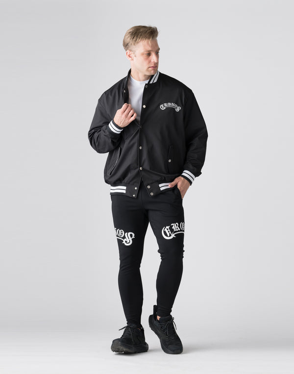 CRONOS Arch Black Letter Stadium Jumper【BLACK】