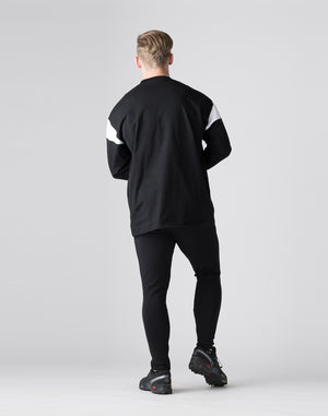 CRONOS Symmetrical Panel long sleeve T 【BLACK】