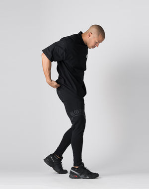 CRONOS Arch Black Letter OverSize T-SHIRT【BLACK×WHITE】