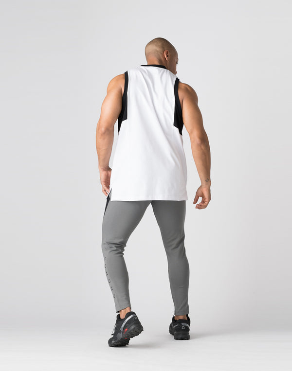 CRONOS Arrow-shaped Pattern skinny pants【GRAY】