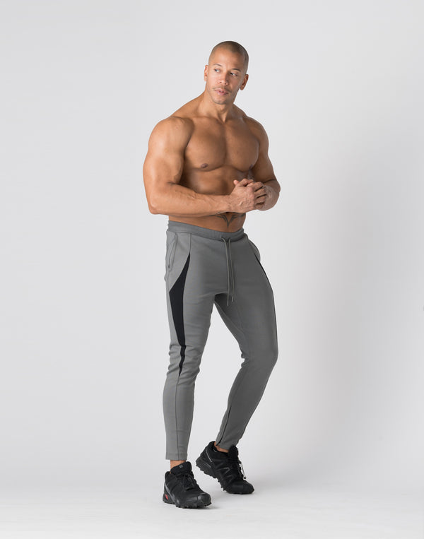 CRONOS Arrow-shaped Pattern skinny pants【GRAY】
