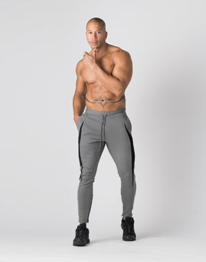 CRONOS Arrow-shaped Pattern skinny pants【GRAY】