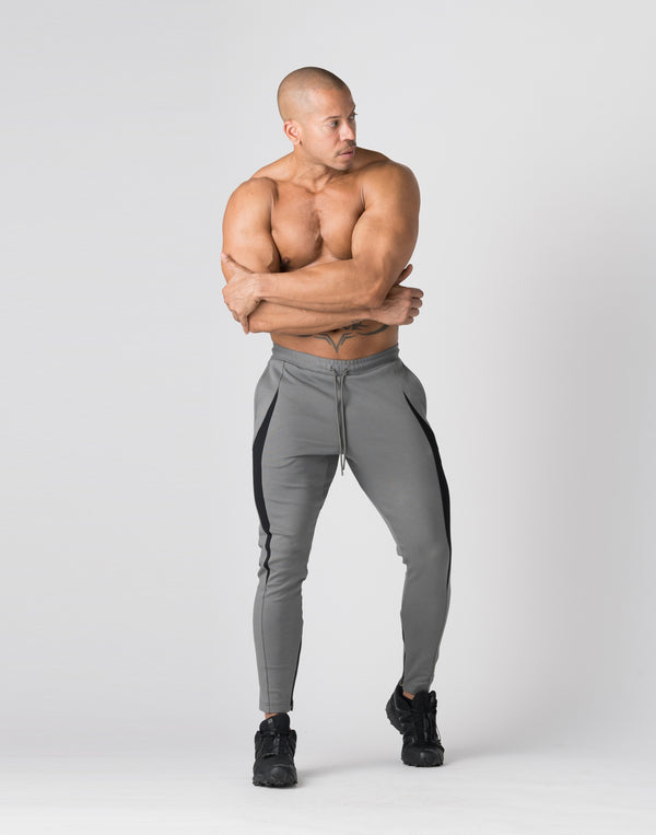 CRONOS Arrow-shaped Pattern skinny pants【GRAY】