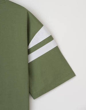 CRONOS Water-Resistant Hybrid OverSize T-SHIRT【KHAKI】