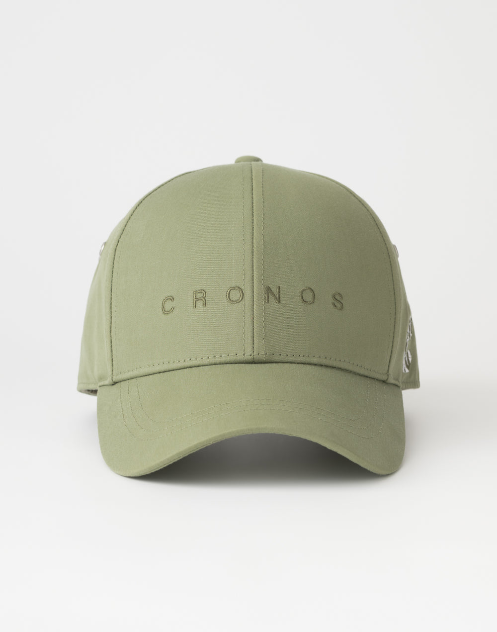 CRONOS Sleek logo twill CAP【KHAKI】