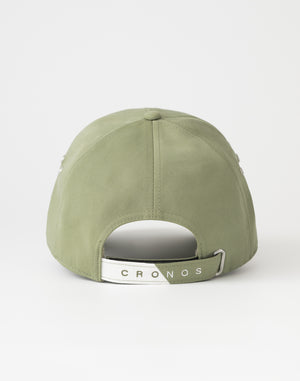 CRONOS Sleek logo twill CAP【KHAKI】
