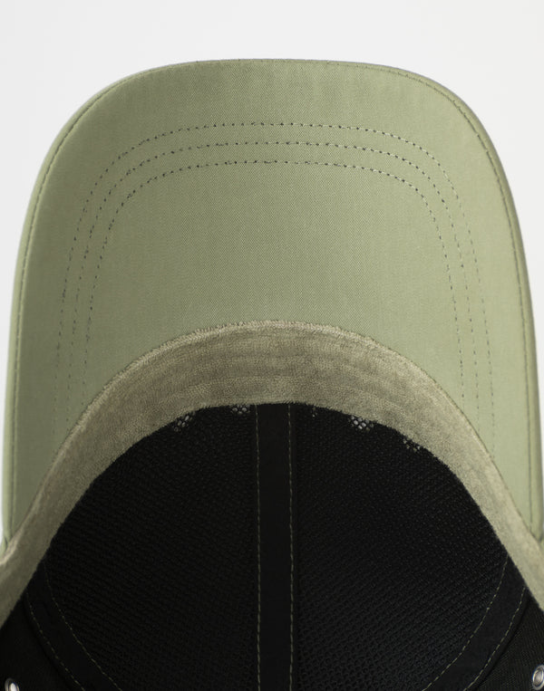 CRONOS Sleek logo twill CAP【KHAKI】