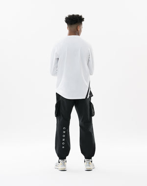 CRONOS Athleisure Cargo Pants【BLACK】