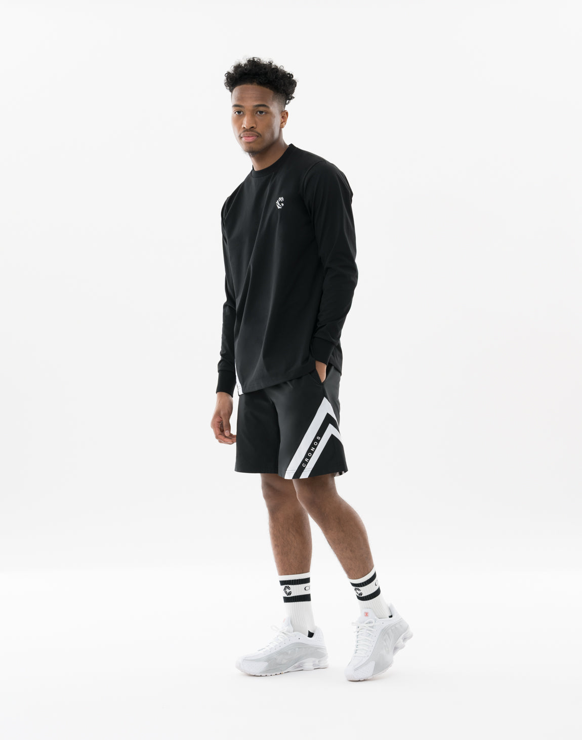 CRONOS Water-Resistant Hybrid Long Sleeve 【BLACK