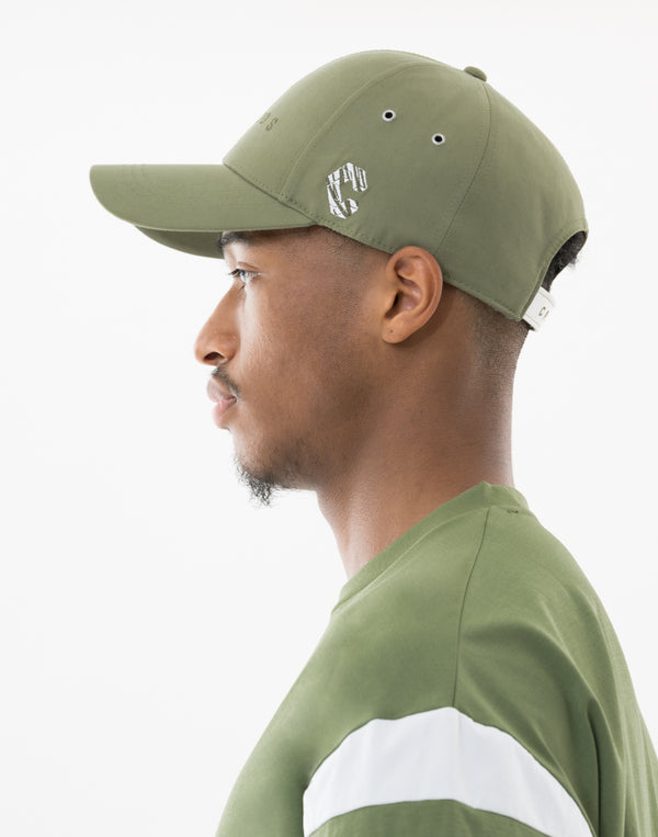 CRONOS Sleek logo twill CAP【KHAKI】
