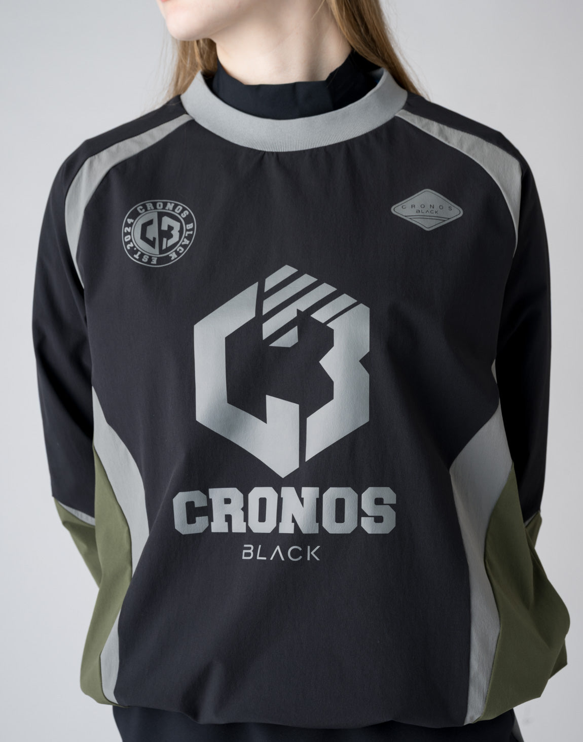 CRONOS BLACK Utility Nylon Pullover【BLACK】