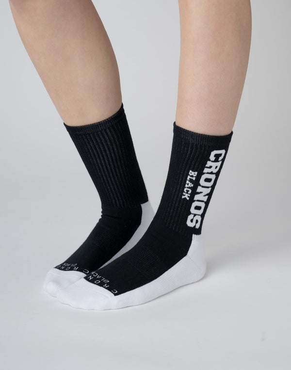 CRONOS BLACK Logo Socks [BLACK]