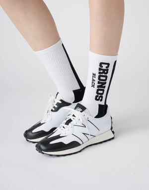 CRONOS BLACK Logo Socks [WHITE]