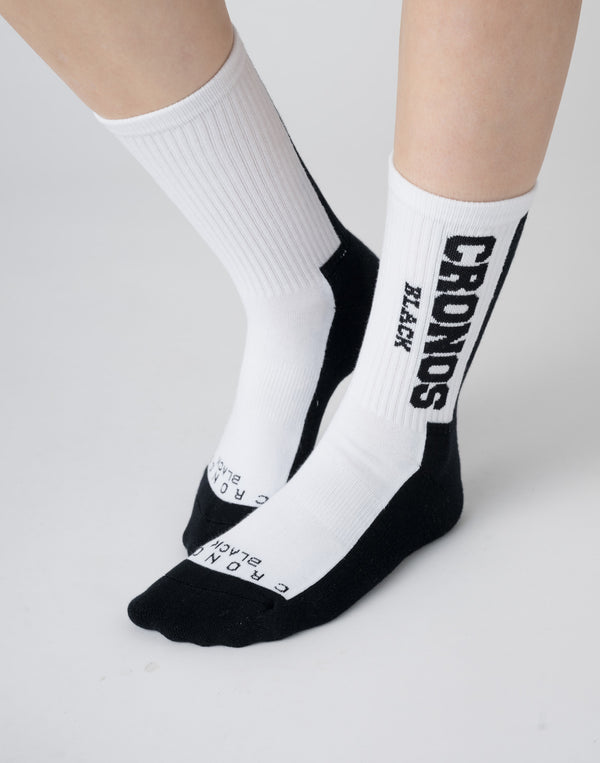 CRONOS BLACK Logo Socks [WHITE]