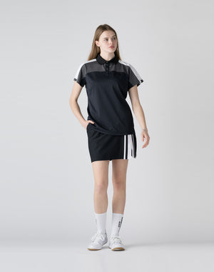 CRONOS BLACK Contrast polo shirt [BLACK]