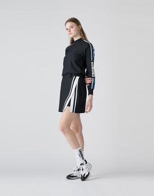 CRONOS BLACK active skirt [BLACK×WHITE]