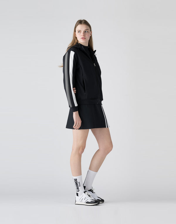CRONOS BLACK active skirt [BLACK×WHITE]
