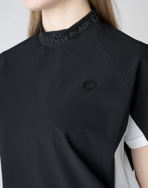 CRONOS BLACK Utility Nylon mock neck shirt [BEIGE]