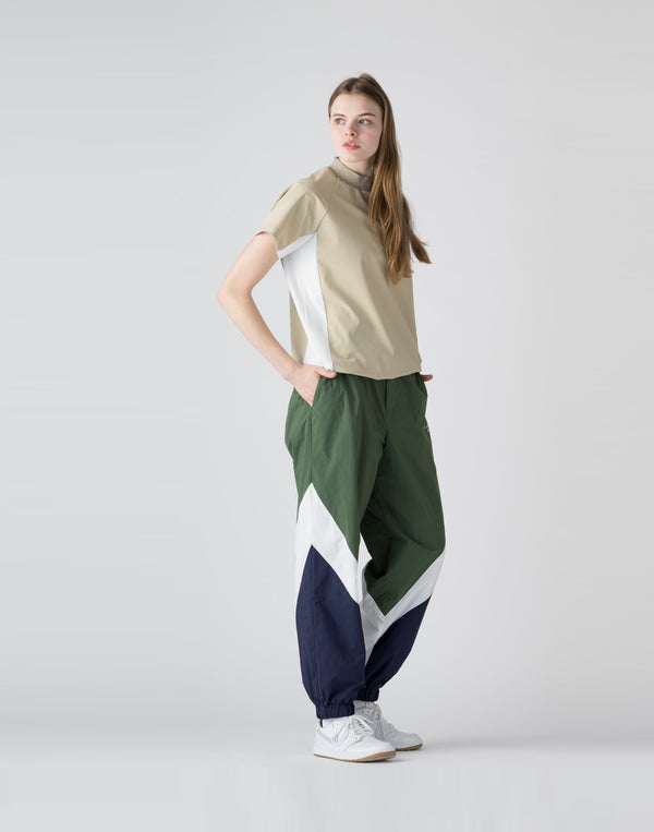 CRONOS BLACK Utility Nylon mock neck shirt [BEIGE]