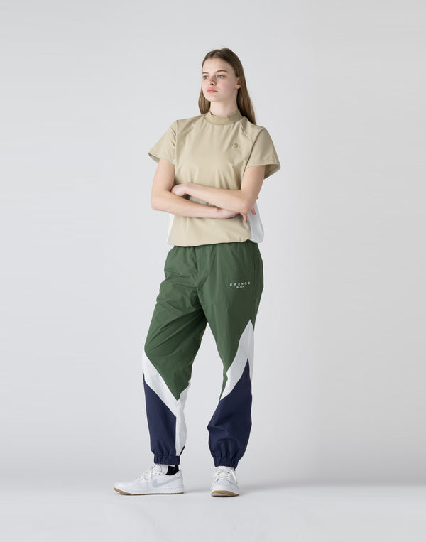 CRONOS BLACK Utility Nylon mock neck shirt [BEIGE]