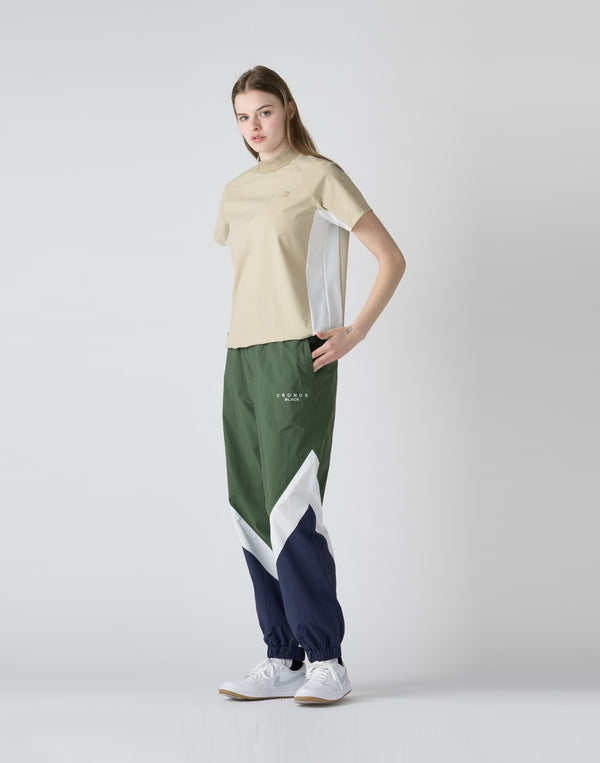 CRONOS BLACK Utility Nylon mock neck shirt [BEIGE]