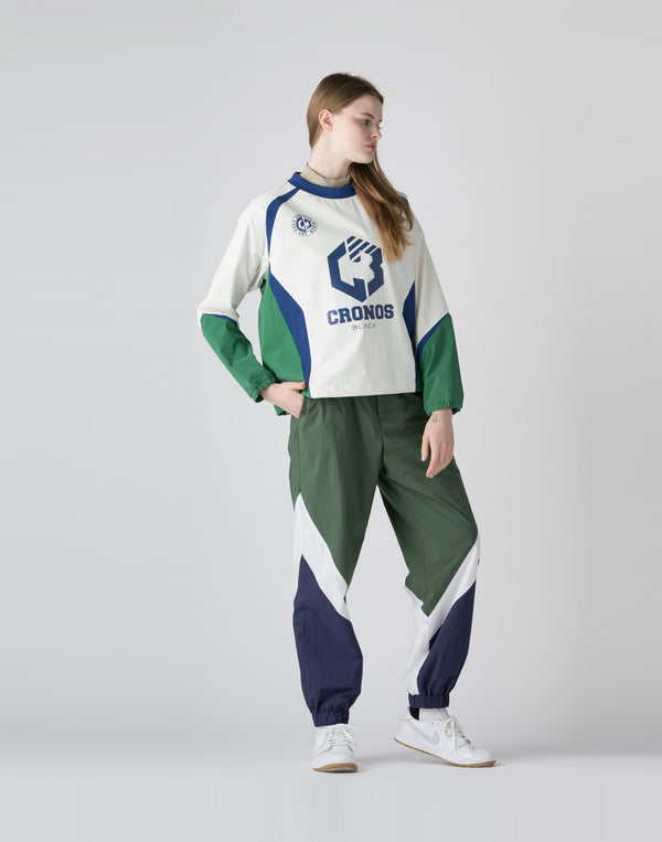 CRONOS BLACK Utility Nylon Pullover [WHITE]