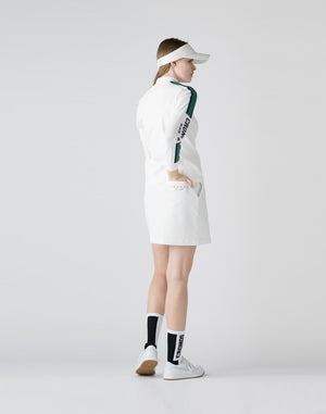 CRONOS BLACK active skirt [WHITE×GREEN]